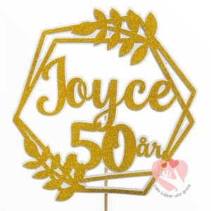 Any Name and Age cake topper