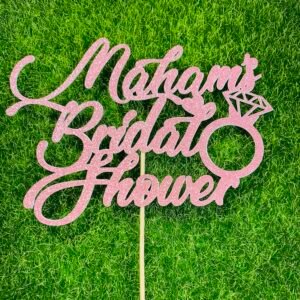 Custom Bridal Shower Cake Topper