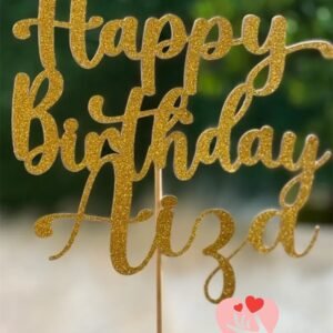 Personalized name birthday cake topper