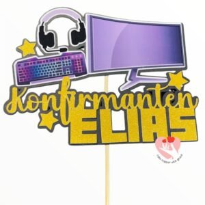 Confirmation Gaming Cake Topper