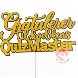 Quizmaster Cake Topper