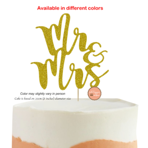 Mr and Mrs Wedding Cake Topper