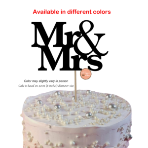 Mr and Mrs Wedding Cake Topper