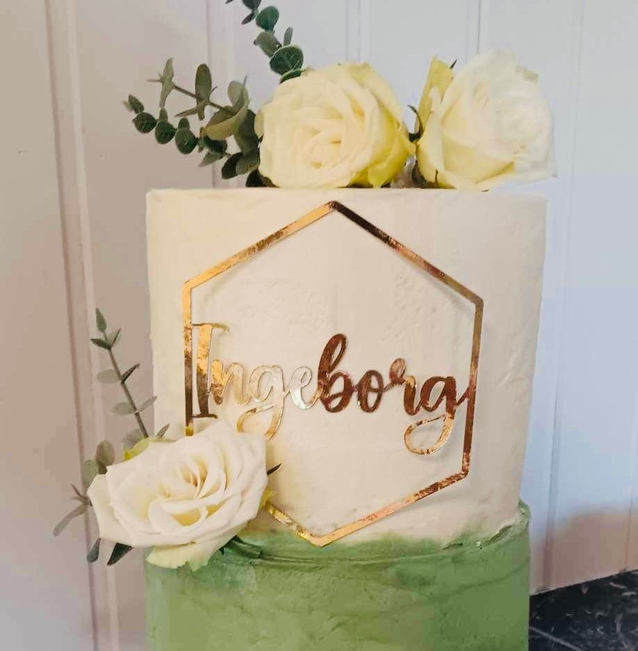 Personalized Name in hexagon