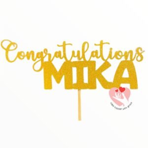 Celebrate with Our Congratulations Cake Topper