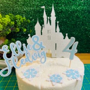 Personalized Winter Wonderland Cake Topper