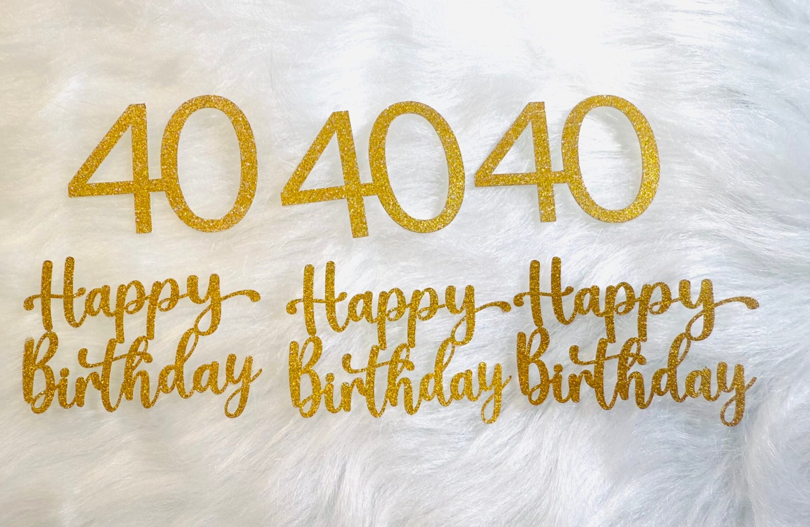 40th Birthday Cupcake Toppers - Image 2