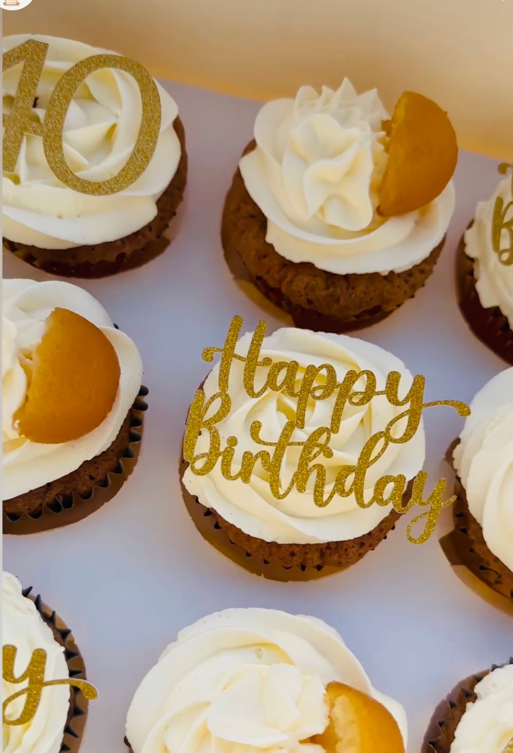 40th Birthday Cupcake Toppers - Image 3