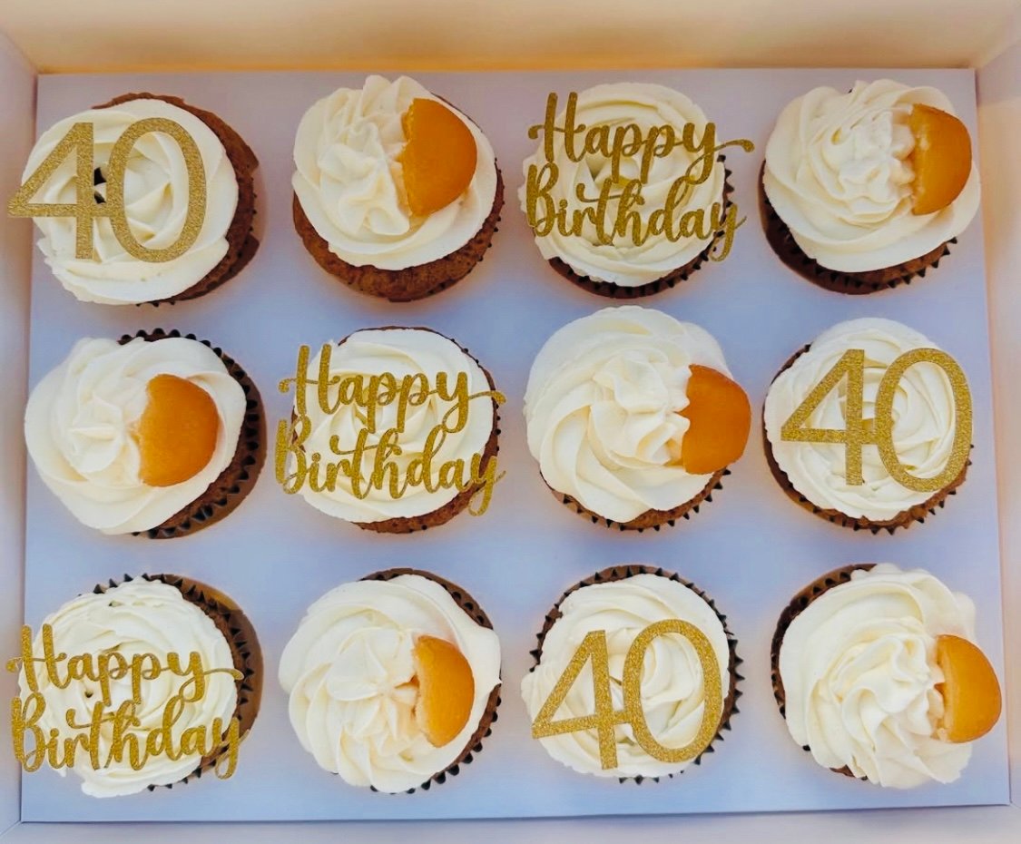 40th Birthday Cupcake Toppers