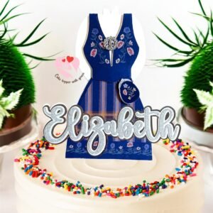 Norlandsbunad Dress Cake Topper for Confirmation