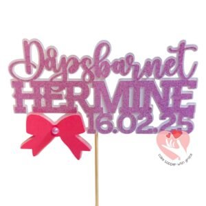 Personalized Baptismal Cake Topper