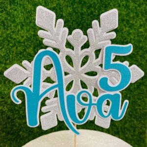 Elegant Snowflake Cake Topper