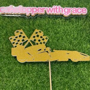Racer car cake topper