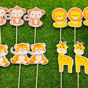 Safari Animal Cupcake Toppers (12pcs)
