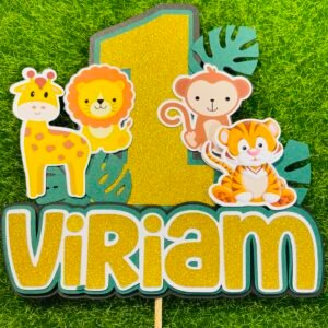 Safari theme cake topper