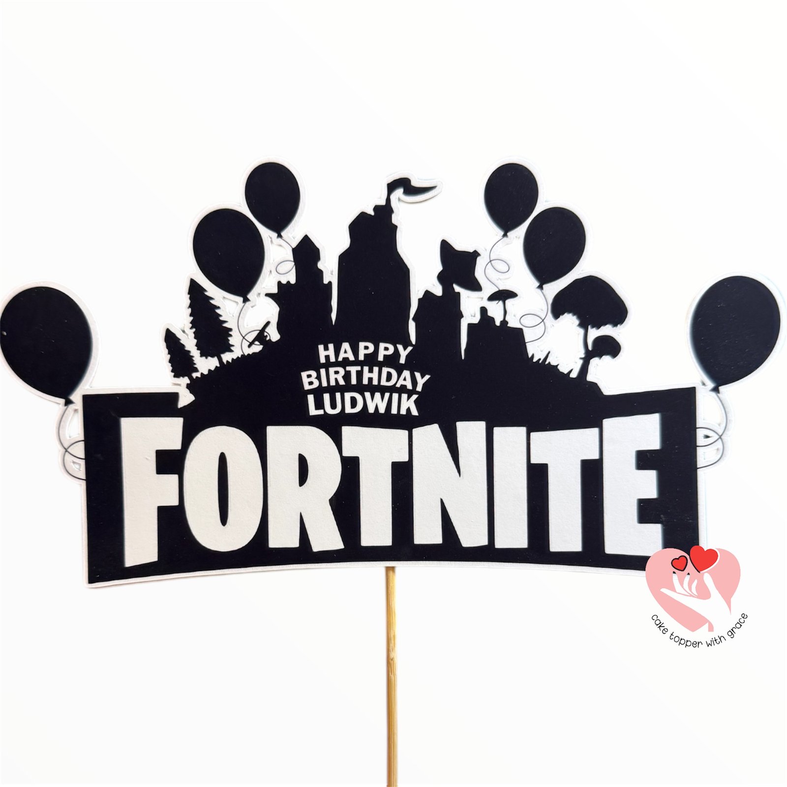 Custom Fortnite Cake Topper