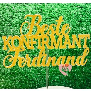 Confirmation cake topper