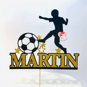 Football theme cake topper