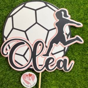 Football/soccer theme cake topper