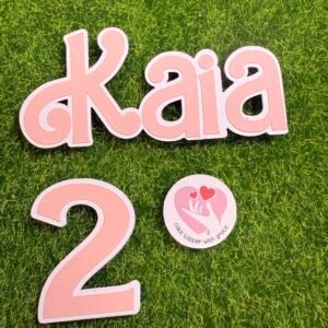 Birthday cake topper (name and age)