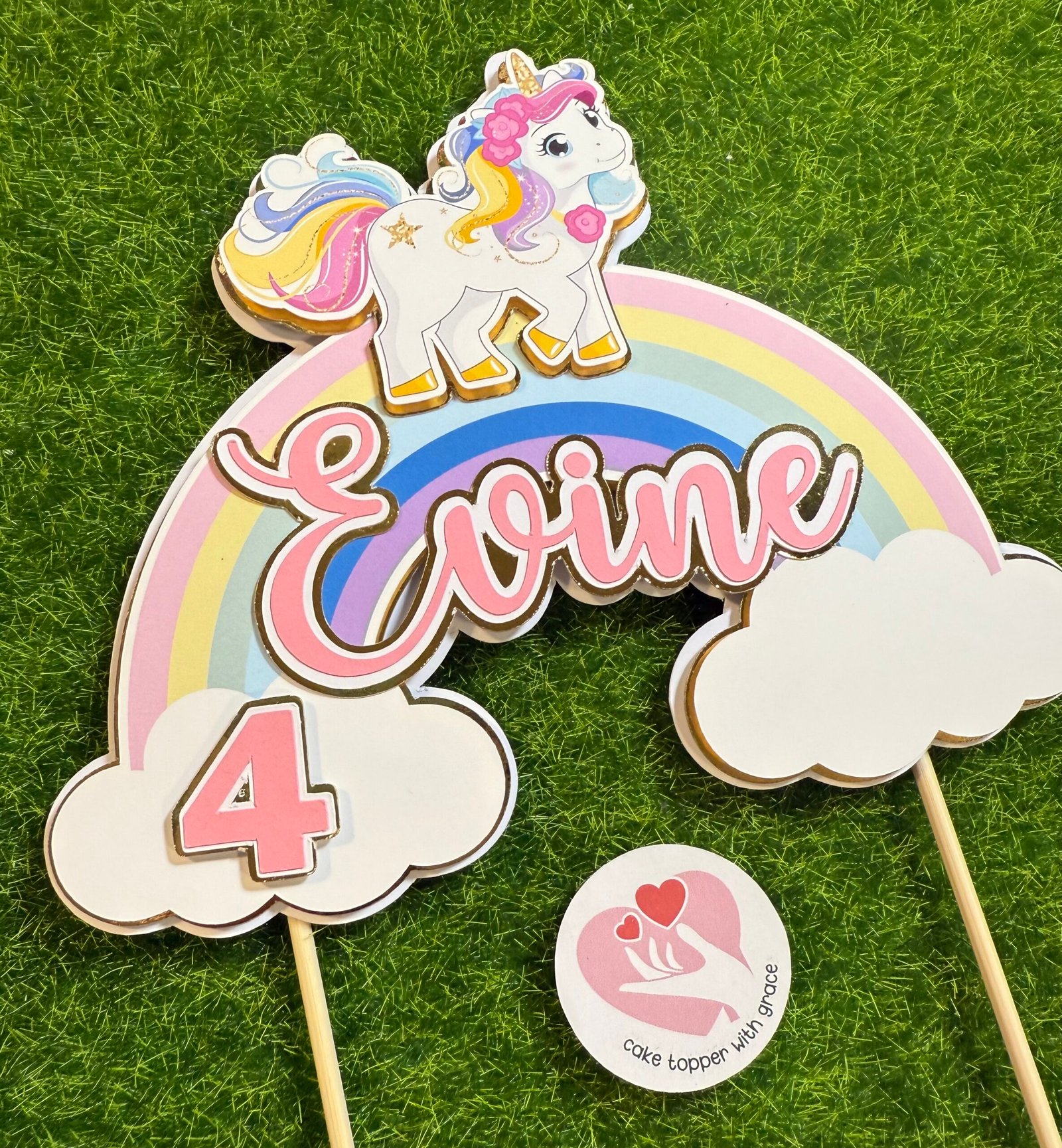 Unicorn Cake Topper - Image 2