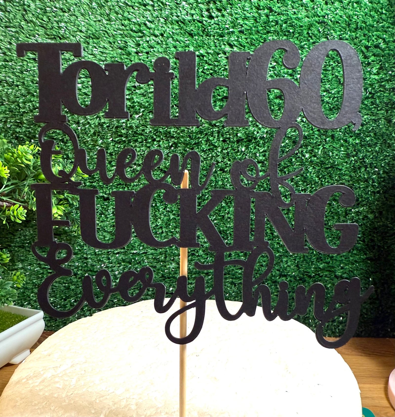 Birthday cake topper with name and age - Image 2